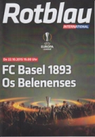 FC Basel - OS Belenenses, 22.10. 2015, EL Group stage, St. Jakob Park, Offizielles Programm