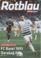 FC Basel 1893 - Qarabag FK, 9.12. 2021, Group stage Conference League, St. Jakob Stadion, Offiz. Programm