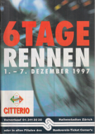 45. 6-Tage-Rennen Zürich, 1. - 7. Dez. 1997, Hallenstadion Zürich, Offizielles Programm