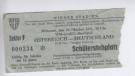 Oesterreich - Deutschland, 14.10. 1981, EURO Qualf., Wiener Stadion, Offizielles Ticket, Schülerstehplatz