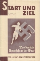 Start und Ziel (Monatsschrift d. Deutschen Sportbehörde f. Leichtathletik, Handball, Nr. 10, 1. Okt. 1933, 9. Jhg.)