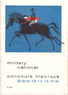 Military National - Concours hippique Bière 13-14-15 mai (1960) Programme officiel