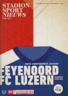 Feyenoord Rotterdam - FC Luzern, 12.8. 2021, UEFA Conference League, De Kuip, Official Programme