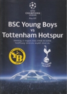 BSC Young Boys - Tottenham Hotspur, 17.8. 2010, Champions League Qual., Offizielles Programm