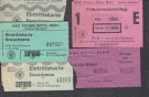 BSC Young Boys Stadion Wankdorf (Konvolut von 5 Tickets ca. 1960 bis 1990)