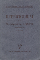 Repertorium für die Ski-Jahrbücher I - XXVIII