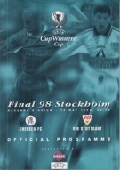 Chelsea FC - VfB Stuttgart, UEFA Cup Winners Cup Final, Rasunda Stadium Stockholm, Official Programme