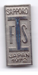 FIS Badge for Sapporo Olympic Winter Games Japan 1972