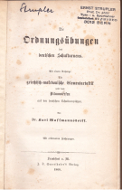 Die Ordnungsübungen des deutschen Schulturnens (Originalausgabe von 1868)