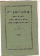 Ein paar Lieder vom Rhein von Badefreuden und Schwimmerlust