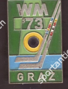 Eishockey WM Graz 1973 (Offizielles Abzeichen)