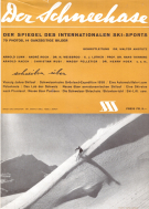 Der Schneehase 1938 (Jahrbuch des Schweiz. Akademischen Ski-Clubs)