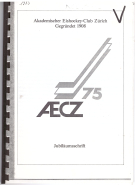 75 Jahre Akademischer Eishockey-Club Zürich 1908 - 1983 (Einfache Kopie mit Spiralbindung)