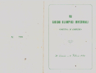 VII Giochi Olimpici Invernali Cortina d’Ampezzo 26 Gennaio - 6 Febbraio 1956 (Stamped official block of the Poste ITA)