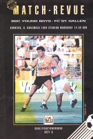BSC Young Boys - FC St. Gallen, 6. Nov. 1994, Qualifikationsrunde, Stadion Wankdorf, Offizielles Programm