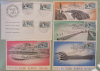 VII Giochi Olimpici Invernali Cortina d’Ampezzo 26 Gennaio - 6 Febbraio 1956 (Lot of 5 philatelic stamped documents)
