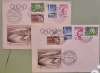 Helsinki XV Olympia Helsingfors 1952 (Two stamped (19.7. + 3.8. 52) letters with the Olympic Stamps)