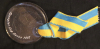 Original Teilnehmermedaille Spengler Cup Davos 1992 ((Ohne Klassierung und abgeschnitenem Stoffbändel)