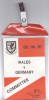 Wales v Germany 05.06. 1991 (Free Pass for Press and Officials)