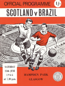 Scotland v Brazil, 25th June 1966, Hampden Park, Official Programme