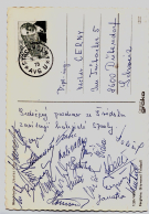 Sparta Praha Ice Hockey, 3. Jan. 1975 (Postcard sent from Stockholm from Ahearne Cup with 19 signatures)